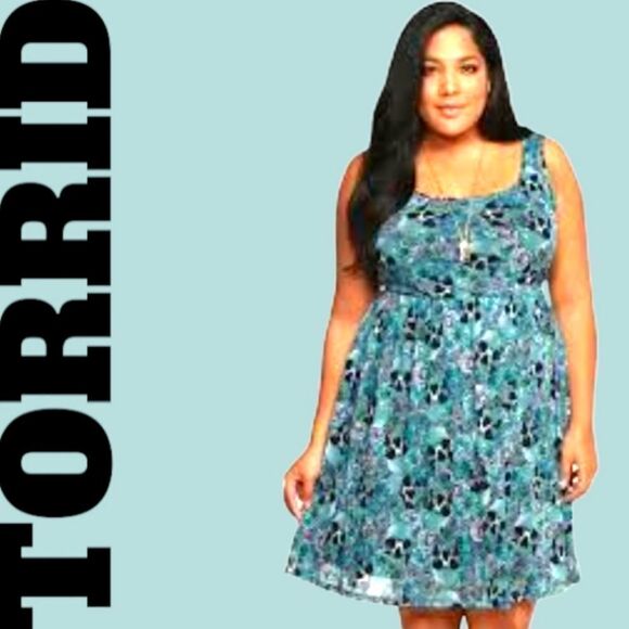 TORRID Plus Size, Roses Skulls Tank Mesh Midi Dress. - Picture 11 of 17